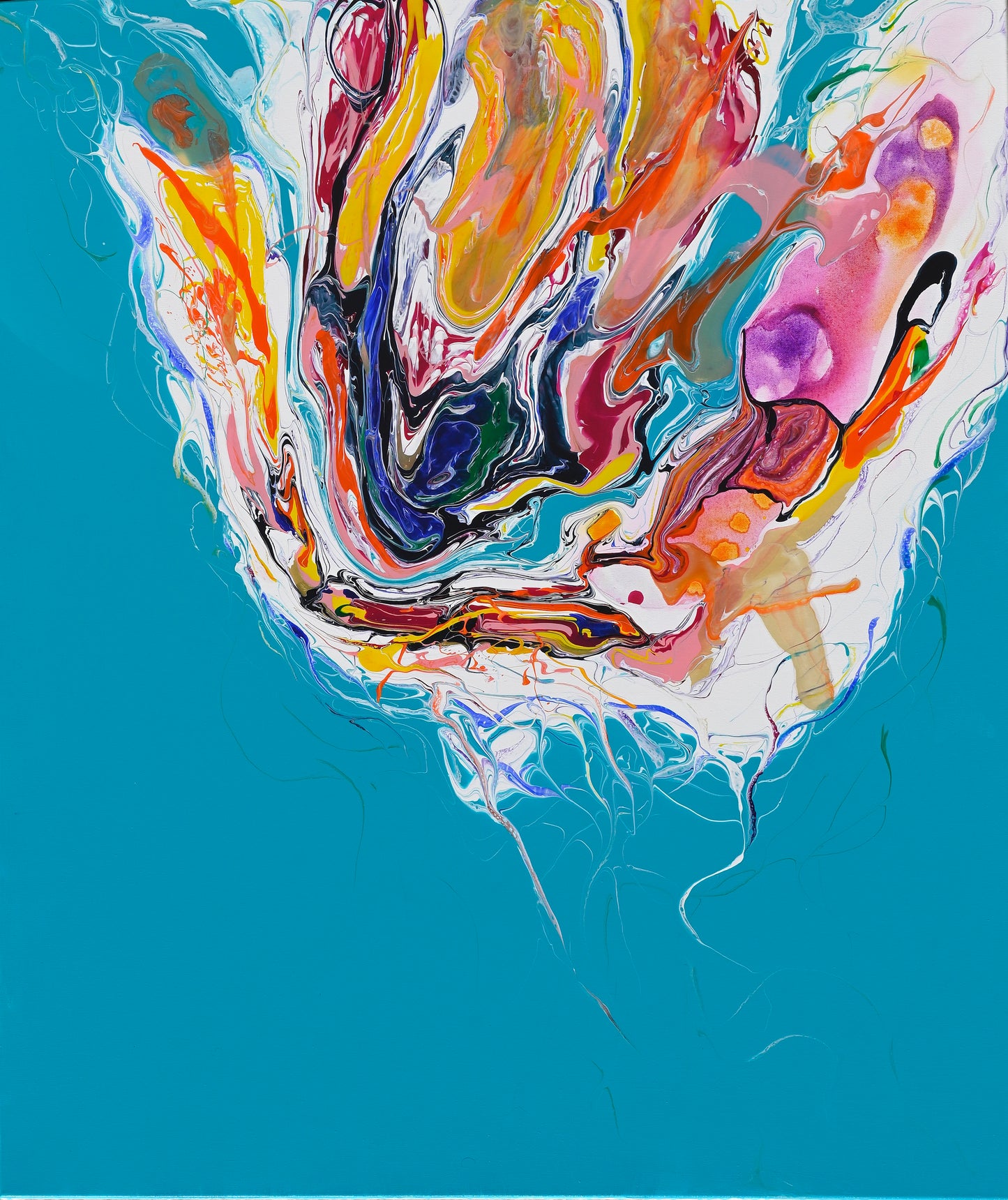 Happy Series - Splash 2  (Original abstract painting)