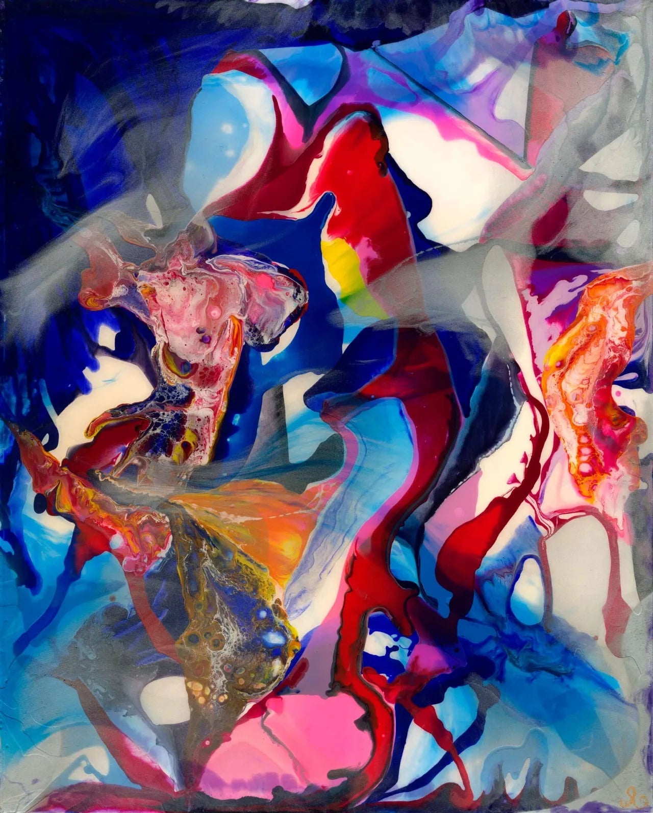 Abstract-Artwork-by-Sung-Lee-Movement-Series-Unlimited-Imagination-Original-Resin-on-Timber-Board