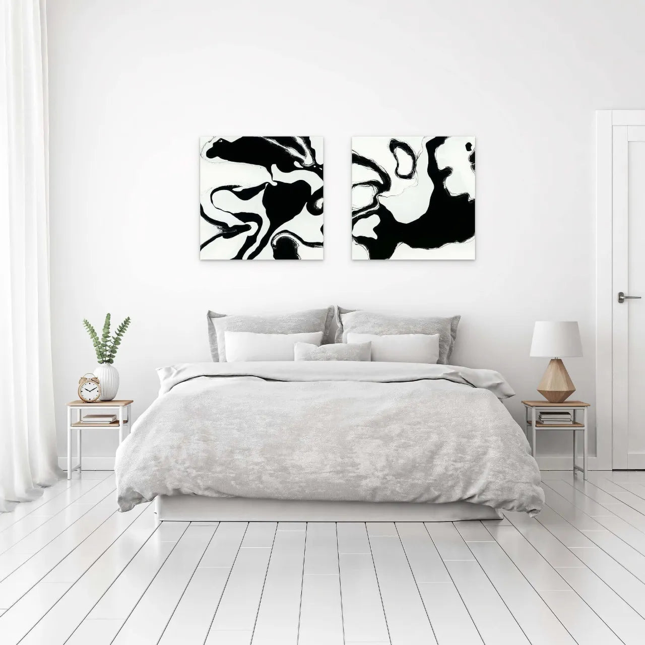 Abstract-Artwork-by-Sung-Lee-Nature-Series-Africa-One-and-Two-Original-Artworks-on-Canvas