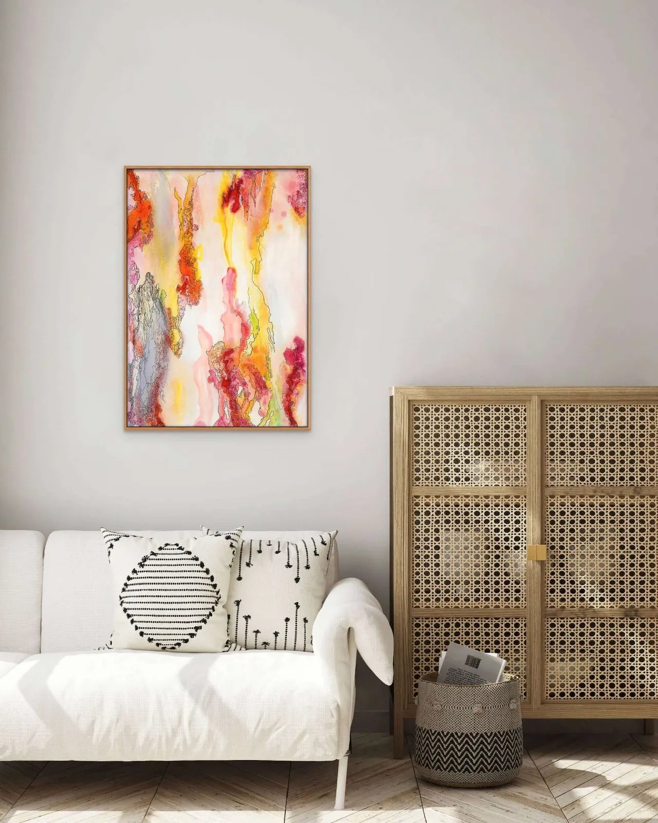 Abstract-Artwork-by-Sung-Lee-Nature-Series-Gum-tree--Cabinet-Canvas-Limited-Edition-Print-Australia