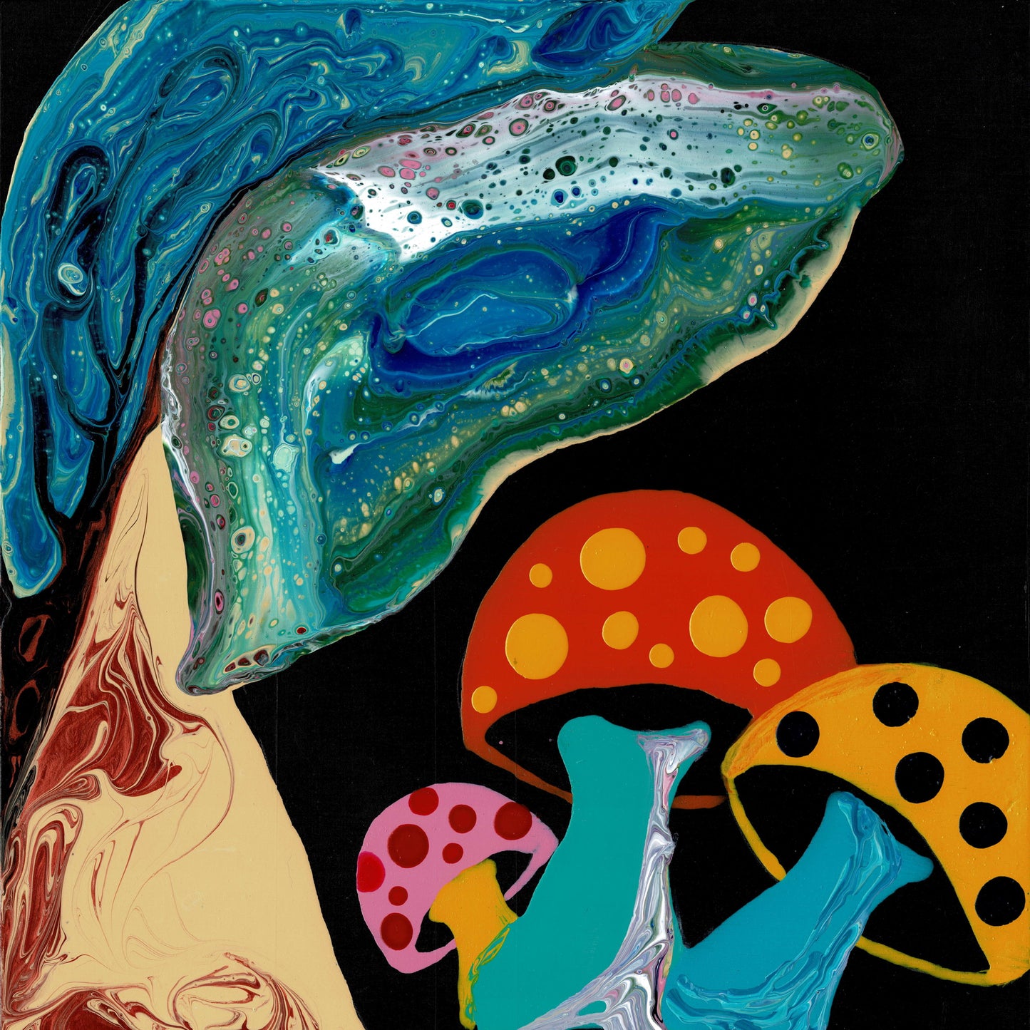 Forest Wonderland - Mushroom 1 (Original abstract)