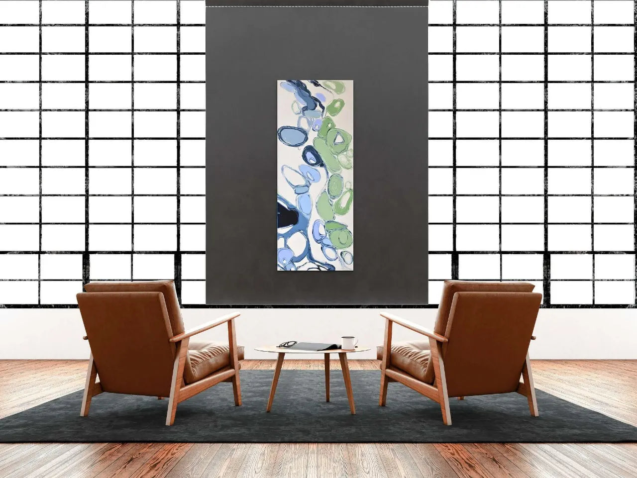 Abstract-Artwork-by-Sung-Lee-Nature-Series-Snowy-River-One-Canvas-Limited-Edition-Print-Australia