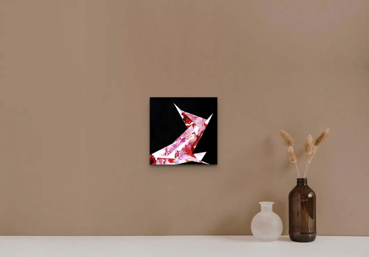 Abstract-Artwork-by-Sung-Lee-Origami-Two-Original-Painting-Bottles