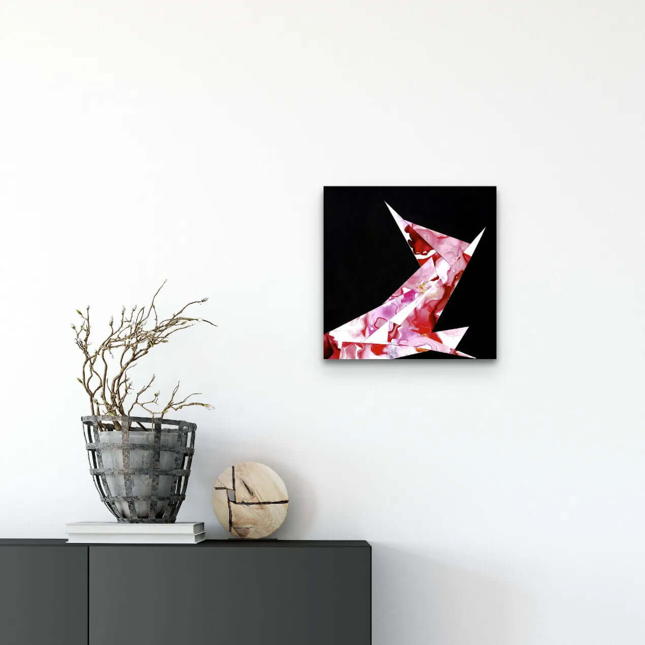 Abstract-Artwork-by-Sung-Lee-Origami-Two-Original-Painting-Cabinet