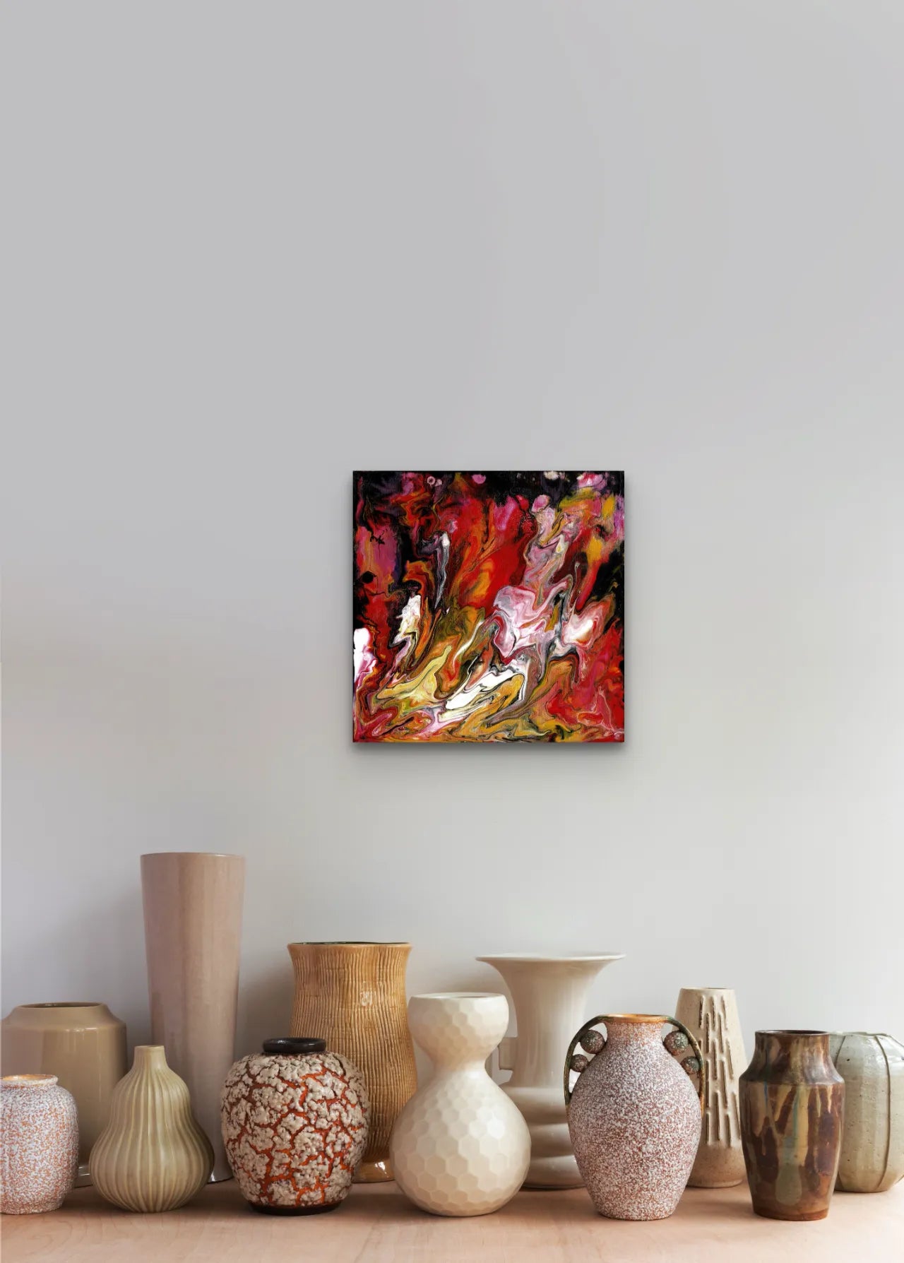 Abstract-artwork-by-sung-lee-Australia-original-acrylic-canvas-volcano-pots