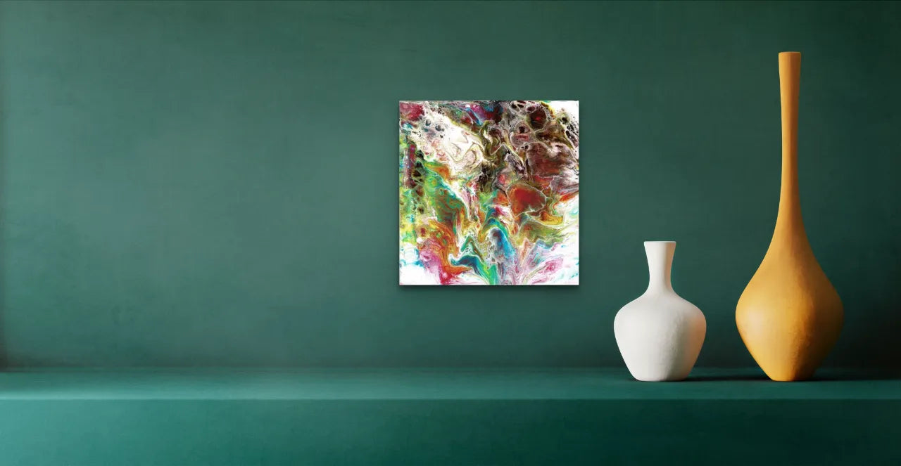 Abstract-artwork-by-sung-lee-Australia-original-mixed-media-on-canvas-bubble-gum-two-pots