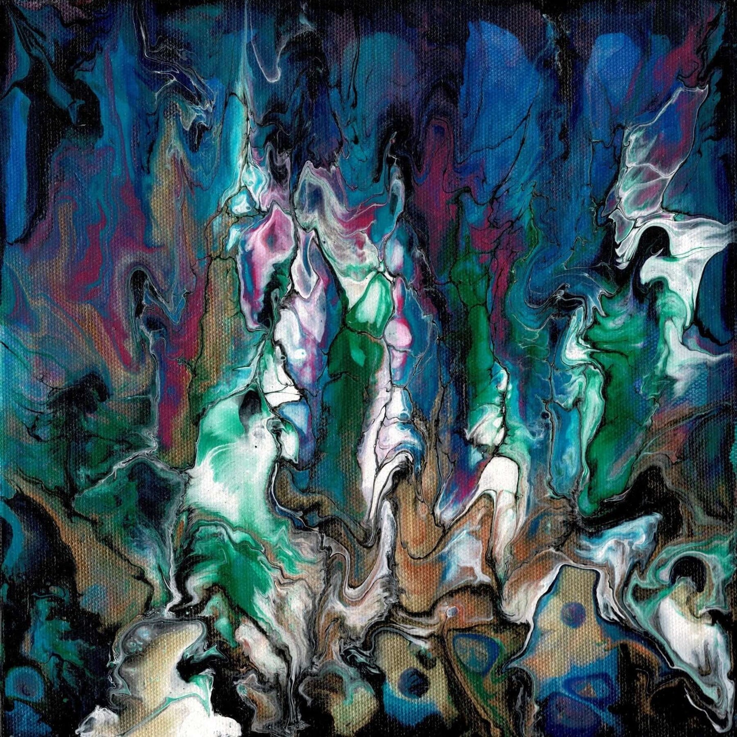 Nature Series - Small Paua Shell (Original on Canvas)