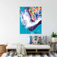 Abstract-Artwork-by-Sung-Lee-Happy-Splash-Low-Lounge-Canvas-Limited-Edition-Print-Australia