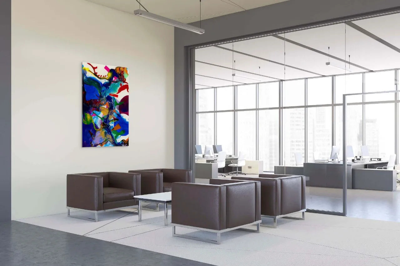 Abstract-Artwork-by-Sung-Lee-Movement-Inside-Office-Original-Resin-Painting