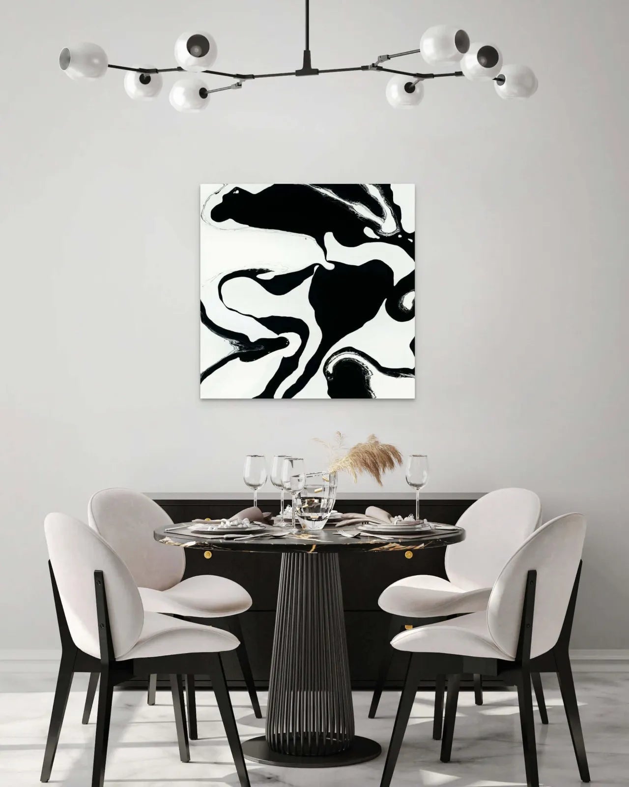    Abstract-Artwork-by-Sung-Lee-Nature-Series-Africa-1-Dining-Room-Chromaluxe-Limited-Edition-Print
