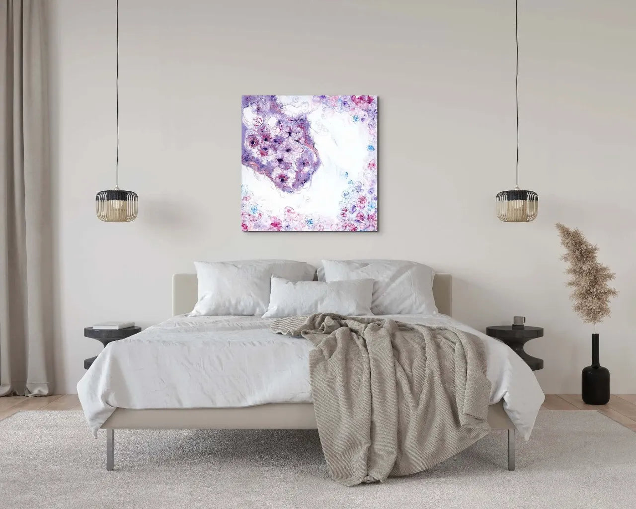 Abstract-Artwork-by-Sung-Lee-Nature-Series-Jacaranda-One-Bedroom-Chromaluxe-Limited-Edition-Print-Australia