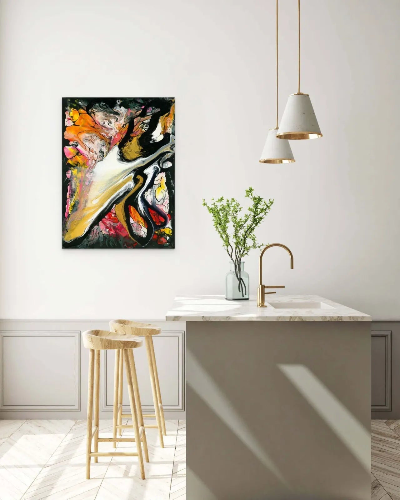 Abstract-Painting-by-Sung-Lee-Nature-Series-Artwork-Kitchen-Chromaluxe-Limited-Edition-Print