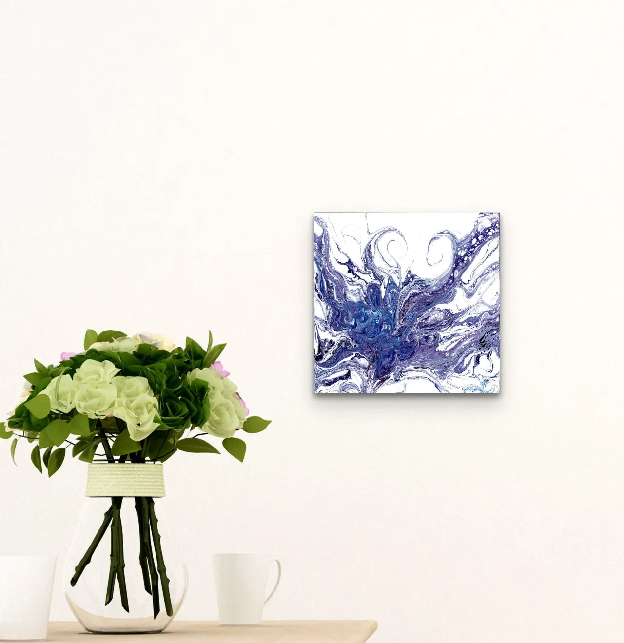 Abstract-artwork-by-sung-lee-Australia-original-acrylic-canvas-octupus-flowers