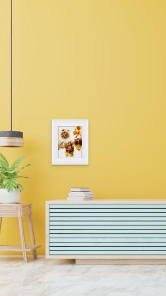 decor-abstract-art-australia - Happy Series Orange (Original abstract painting on Yupo)-Small Artwork -limited edition print